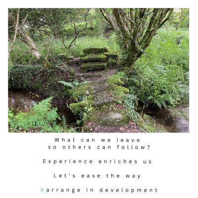 A moss-laden stone stile on the Saints Way in Cornwall