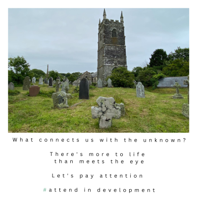 A Celtic cross in a church yard, Lansallos Cornwall