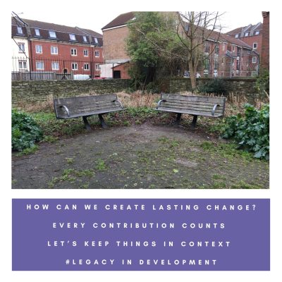 Two benches in an urban churchyard Offer sanctuary and space Silence and stillness In the heart of the city.